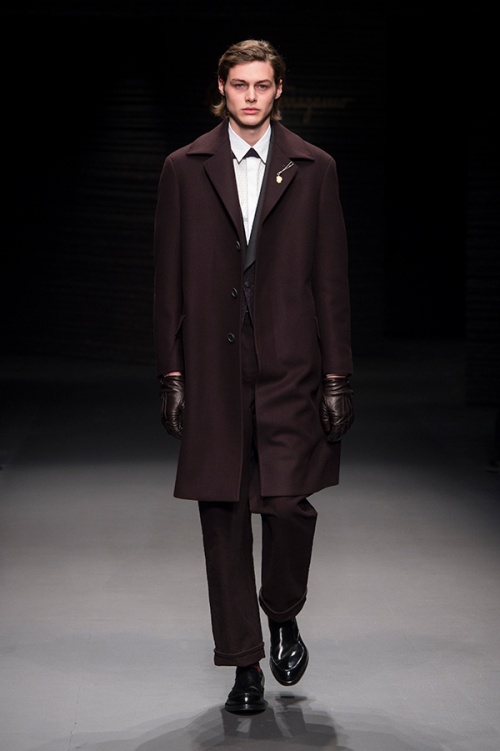 Look from the Salvatore Ferragamo autumn/winter 2017 runway 
